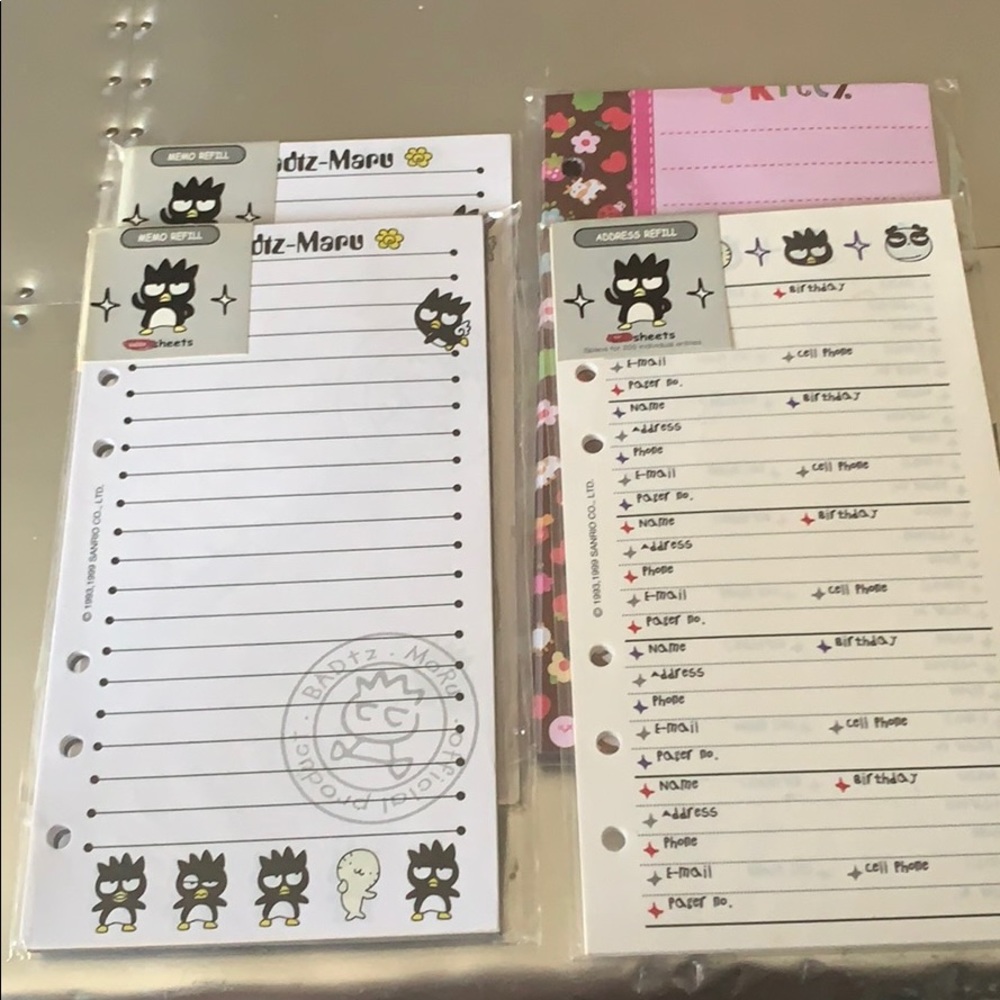 Sanrio Agenda paper (fits LV MM agenda)